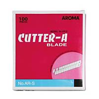 AROMA Ar-S Safety Knife Cutter Blade Refill 9mm - Pack of 10