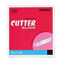 AROMA D-100 Safety Knife Cutter Blade Refill 30 Degree 9mm - Pack of 10