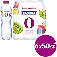 Mineral Water Henniez Passion & Kiwi 0 Kcal, 50 cl, pack of 6 bottles