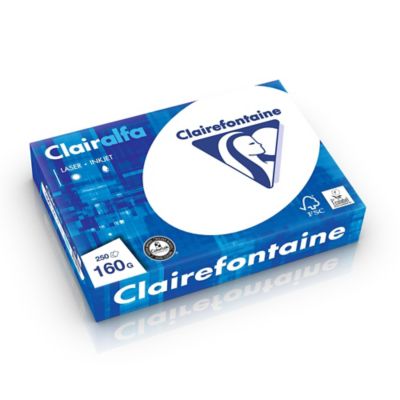 Papier Uni A4 'Clairefontaine' Blanc 120g - La Fourmi creative