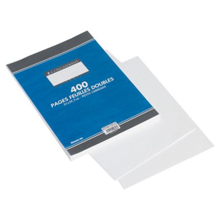 Copie double Conquérant - A4 - blanche - quadrillée - paquet de 100 copies
