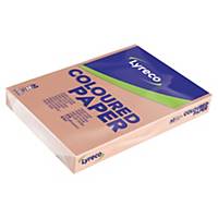 LYRECO PASTEL COLOURED PAPER A3 80G SALMON - REAM OF 500 SHEETS