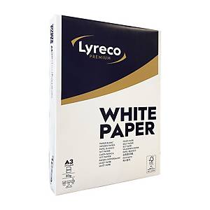 LYRECO PREMIUM White A3 Paper 80G Box Of 3