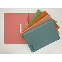 Lyreco Spring Files Foolscap 300gsm Assorted Colours - Pack 25