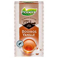 Caixa 25 saquetas de chá de rooibos Pickwick aromatizado com baunilha