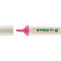 Surligneur Edding Ecoline 24, pointe biseautée, largeur de trait 2-5 mm, rose