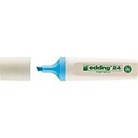 Surligneur Edding Ecoline 24, pte biseaut., larg. de trait 2-5 mm, bleu clair