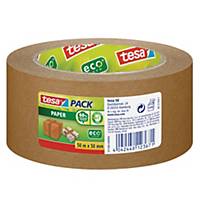 tesapack Paper ecoLogo Packaging Tape, 50M x 50mm
