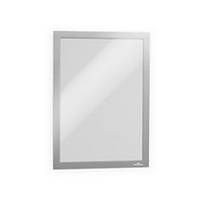 Durable DURAFRAME Self-Adhesive A4 - Magnetic Fold Back Frame - Silver - Pack 2