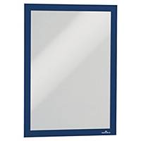DURABLE DURAFRAME SELF ADHESIVE MAGNETIC DISPLAY FRAME A4 BLUE - PACK OF 2