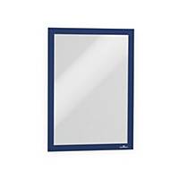 Durable DURAFRAME Self-Adhesive A4 - Magnetic Fold Back Frame - Blue - Pack of 2
