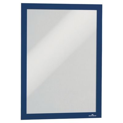 Cadre souple Durable Duraframe, façade magnétique, A4, bleu, le paquet de 2