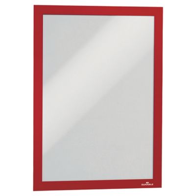 Cadre souple Durable Duraframe, façade magnétique, A4, rouge, le paquet de 2
