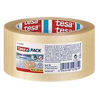 tesapack Ultra Strong Transparent Packaging Tape, 66M x 50mm