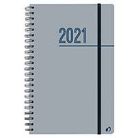 Agenda semainier Quo Vadis Oslo - 2021 - 16 x 24 cm - gris