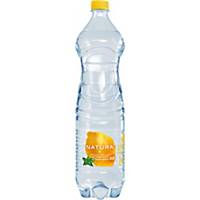 Pramenitá voda Natura, perlivá, citrón-mäta, 1,5 l, balenie 6 kusov