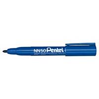 PENTEL NN50 BULLET TIP BLUE PERMANENT MARKERS - BOX OF 12