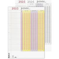 Planificateur de vacances Biella Jumboplan 876418, 2025, emballage de 2 pièces