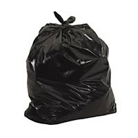Plastic Litter Bag 24 inch x 24 inch Black 20 micron - Pack of 100