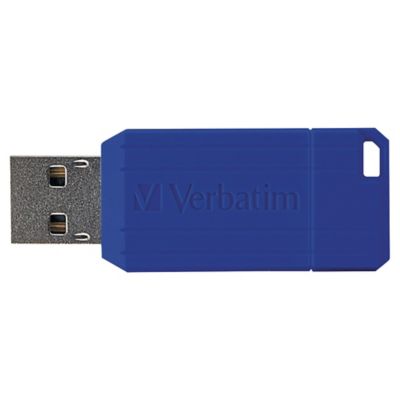 Clé USB 3.2 Verbatim Pinstripe, 32 Go, bleue