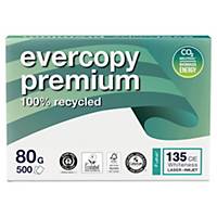 Recyklovaný papier Evercopy Premium, A4 80 g/m², biely, 5 x 500 list