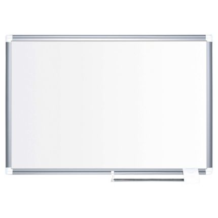 Whiteboard Tableau Blanc en Porcelaine ALLboards Tableau Blanc Emaillé Magnétique Effaçable à Sec avec Cadre en Aluminium 200x100cm 