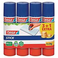 Pack de 3+1 barras de pegamento Tesa ecoLogo - 20 g