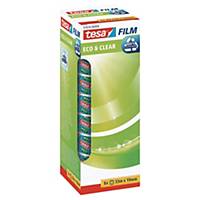 tesafilm Eco & Clear Self-Adhesive Tape, 33M x 19mm - Pack of 8