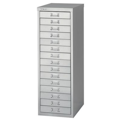 Bisley Multi Drawer With 15 Drawers 278x380x860 Cm Grey