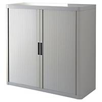 Armario con puertas de persiana Paperflow Easy Office - 1100 x 1040 mm - gris