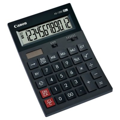 CANON AS-1200 12-DIGIT DESKTOP CALCULATOR BLACK