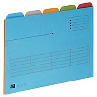 Elba Ultimate inner folders with dividers for suspension files assorted - pack 5