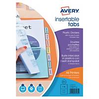 Buste intercalari Avery PPL 6 tasti personalizzabili trasparenti colorate