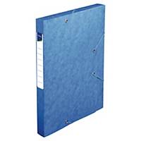 Lyreco documentbox, glanskarton, rug 25 mm, blauw, per opbergdoos