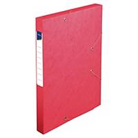 Pendenzenbox Lyreco A4, 25 mm Rücken, Pressspan, rot