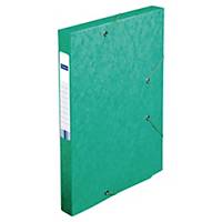 Cartella portaprogetti Lyreco cartone con elastico dorso 2,5 cm verde