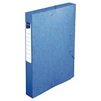 Lyreco documentbox, glanskarton, rug 40 mm, blauw, per opbergdoos