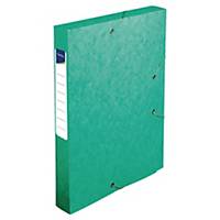 Lyreco documentbox, glanskarton, rug 40 mm, groen, per opbergdoos