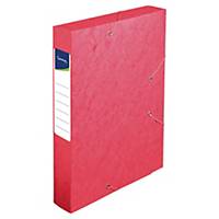 Pendenzenbox Lyreco A4, 60 mm Rücken, Pressspan, rot