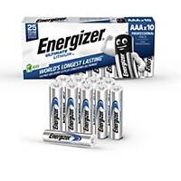 Energizer Batterie 634353, Micro, FR03/AAA, 1,5 Volt, Ultimate Lithium, 10 Stück