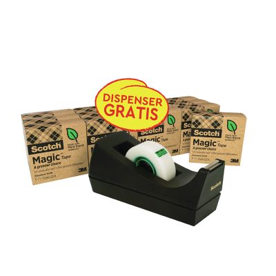Klebeband Scotch Magic 900, 19 mmx33 m, Pk. à 14 Stk. + Tischabroller C38 gratis