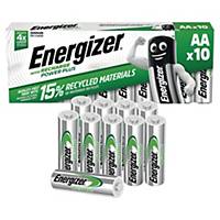 Batteri Energizer® Accu Recharge Power Plus, genopladelig, AA, pakke a 10 stk.