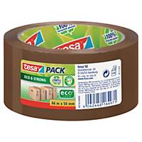 Tesapack® ecologische PP tape, bruin, 50 mm x 66 m, per rol tape