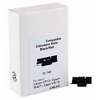 Neutral kompatibilní barvicí páska do kalkulaček CP745-IR40, černá/červená, 5 ks
