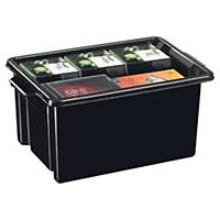 Cep Strata opbergbox in gerecycled PP, 48,5 liter, zwart, per 5 boxen