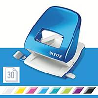 Leitz WOW Hole Punch 30 Sheets Metal Blue