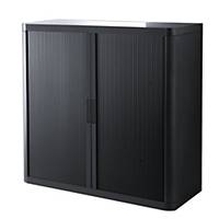 Armario con puertas de persiana Paperflow Easy Office - 1100 x 1040 mm - negro