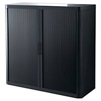Roller shutter cabinet Paperflow, 110 x 41,5 x 104,5 cm (WxDxH), black