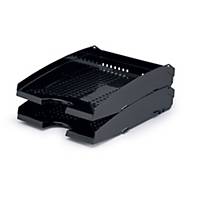 DURABLE TREND LETTER TRAY BLACK