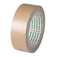 UNITAPE Adhesive Tape Kraft Paper Size 1.5 Inch X 25 Yards Core 3Inch Brown
